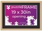 Natural Wood Puzzle Frame Kit with Glue Sheets, Black Mat, Backing, UV Acrylic - Available in 20 Popular Sizes